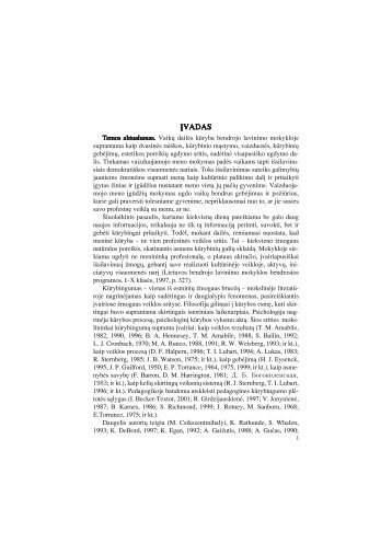 ĮVADAS - VPU biblioteka - Vilniaus pedagoginis universitetas