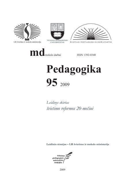 Pedagogika 95 - VPU biblioteka - Vilniaus pedagoginis universitetas