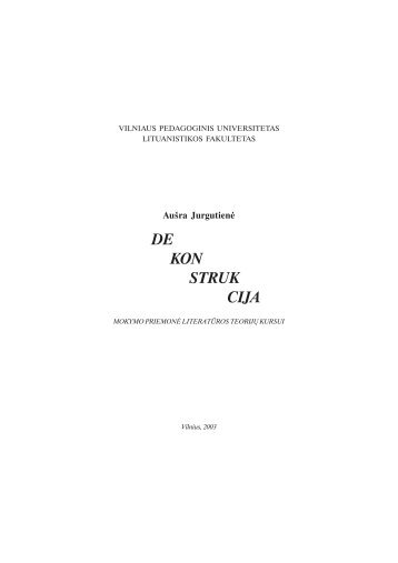 PDF - VPU biblioteka - Vilniaus pedagoginis universitetas