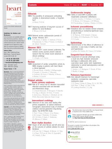 Table of contents PDF - Heart - BMJ.com