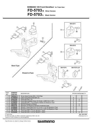 SHIMANO 105 Front Derailleur for Triple Gear - Canyon