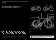 BICYCLE MANUAL SPEEdMAx CF - Canyon