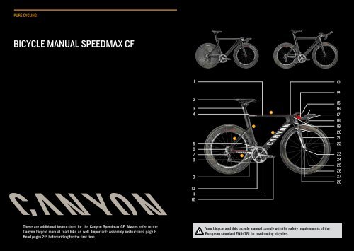 BICYCLE MANUAL SPEEdMAx CF - Canyon
