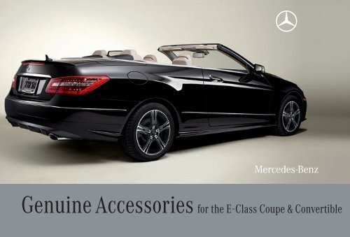 Genuine Accessories for the E Class Coupe Convertible