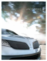 2013 Lincoln MKS Brochure - ClickMotive