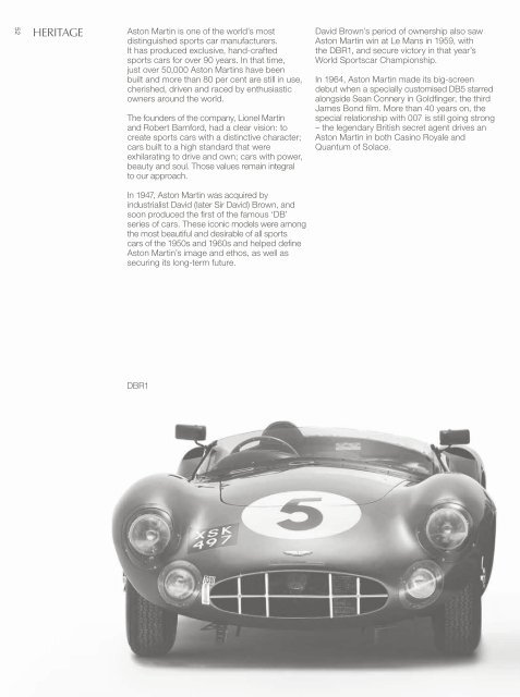 Aston Martin DB9 Brochure