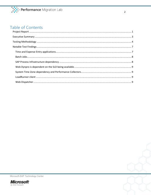 SAP ECC 6.0 Performance Analysis and Platform Validation Report