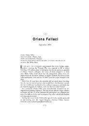 Oriana Fallaci - David Leser