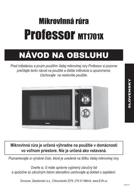 Professor MT1701X - EVA.cz