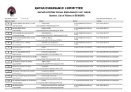 QATAR ENDURANCE COMMITTEE - qatarendurance.com.qa