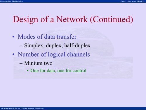 A Layered Approach to Computer Networks - nptel - Indian Institute ...