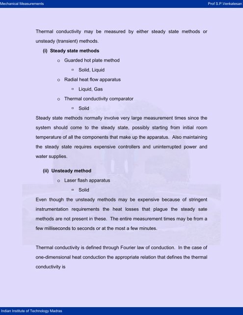 1. Thermo-physical properties 2. Radiation properties - nptel - Indian ...