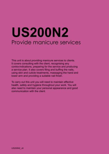 Provide manicure services