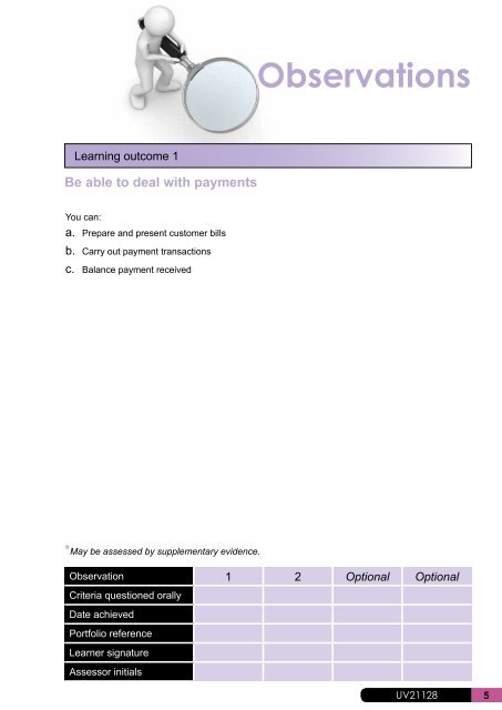 Handling payments and maintaining the payment point - VTCT