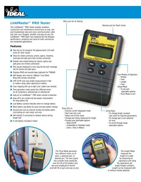 LinkMaster™ PRO Tester - Elma Instruments