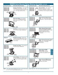 4000 Designer Series Steel Raceway Product Specifications - Nedco