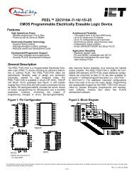 PEEL™ 22CV10A -7/-10/-15/-25 CMOS Programmable Electrically ...