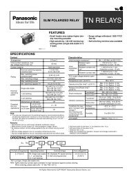 PANASONIC CORP. (TN2-L2-5V) TN RELAY (2-COIL LATCH)