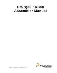 HC(S)08 / RS08 Assembler Manual
