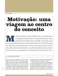Motivação: uma viagem ao centro do conceito - RAE Publicações