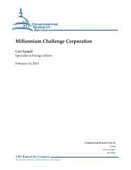 Millennium Challenge Corporation - Foreign Press Centers