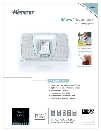 iMove™ boombox