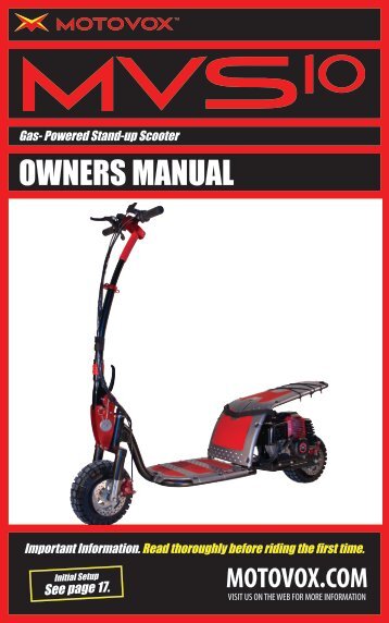 OWNERS MANUAL