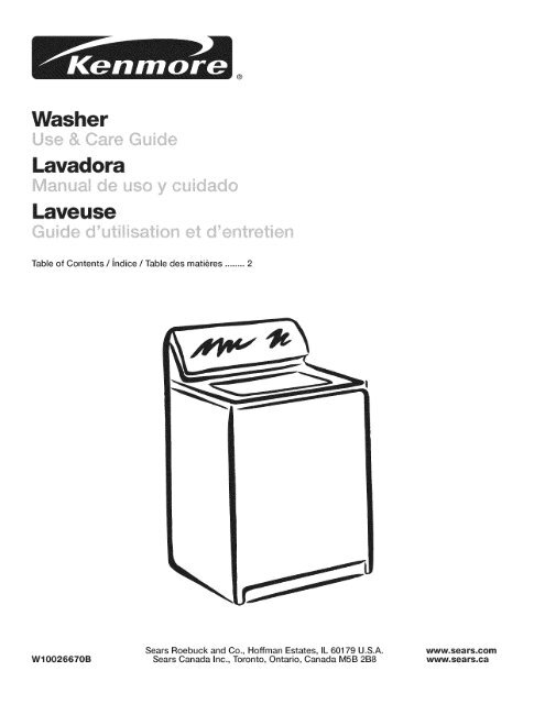 Washer Lavadora Laveuse - Sears