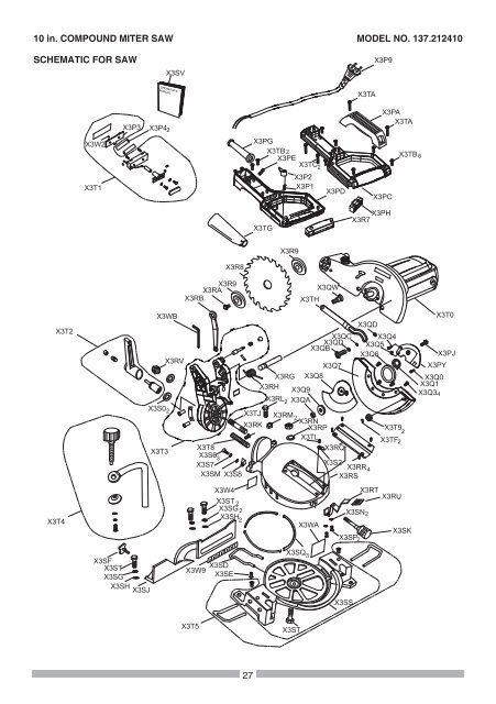 Operator's Manual 10 in. COMPOUND MITER SAW WITH ... - Sears