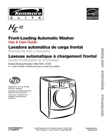 Front-Loading Automatic Washer Lavadora automática ... - Amazon S3