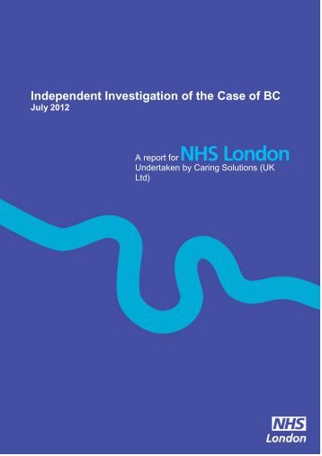 Independent Investigation of the Case of BC - Hundred Families