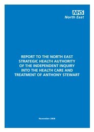 Independent inquiry report - NHS North East