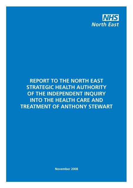 Independent inquiry report - NHS North East