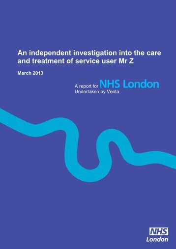 An independent investigation into the care and ... - Hundred Families
