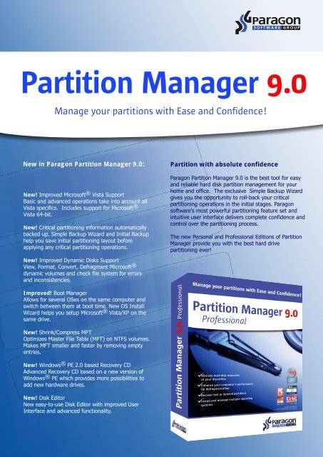 Partition Manager 9.0 - Download