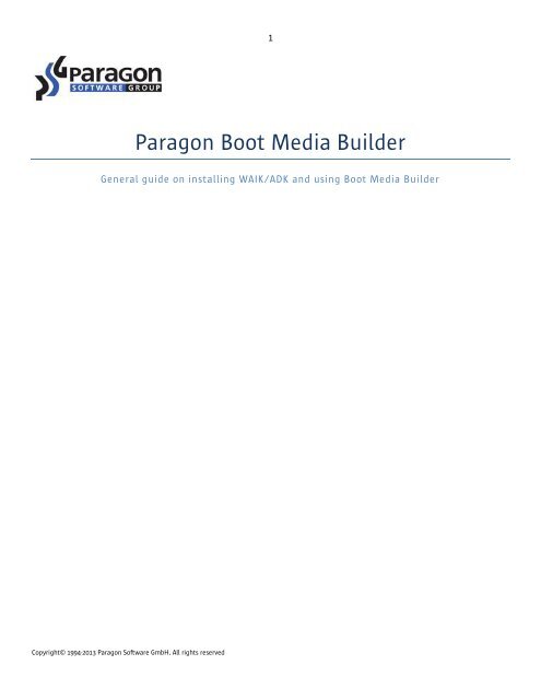 Paragon Boot Media Builder - Download