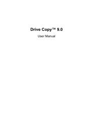 Drive Copy 9.0 Help - Download - PARAGON Software Group