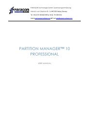 partition manager™ 10 professional - Download - PARAGON ...