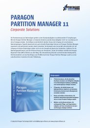 Partition Manager 11 Corporate Solutions - Download - Paragon ...