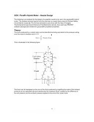 GOX / Paraffin Hybrid Motor - Nozzle Design Theory: