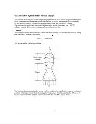 GOX / Paraffin Hybrid Motor - Nozzle Design Theory: