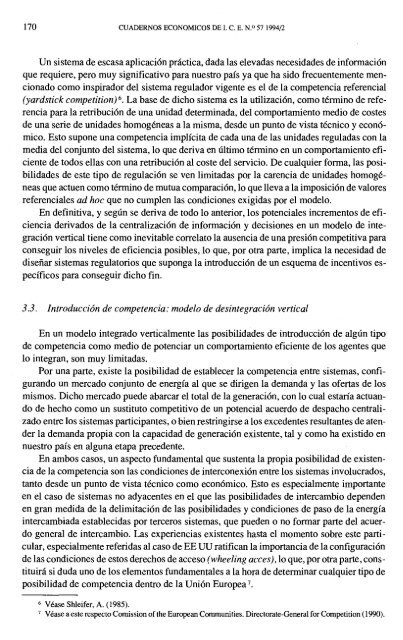 Aspectos económicos de la configuración del sector eléctrico en ...