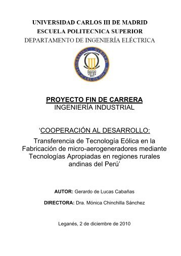 PROYECTO FIN DE CARRERA INGENIERÍA INDUSTRIAL ...