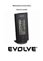 Meteostanice Evolve Nano Návod k použití - GM electronic