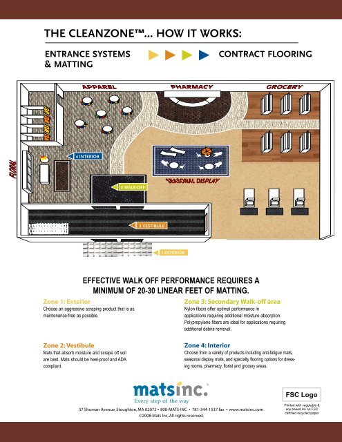 Retail Commercial Flooring Brochure | Mats Inc.