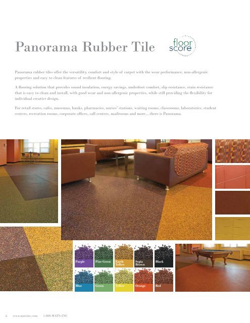 Mats Inc. Panorama Living Color Brochure