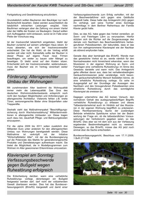 Mandantenbrief - Valuenet Recht & Steuern