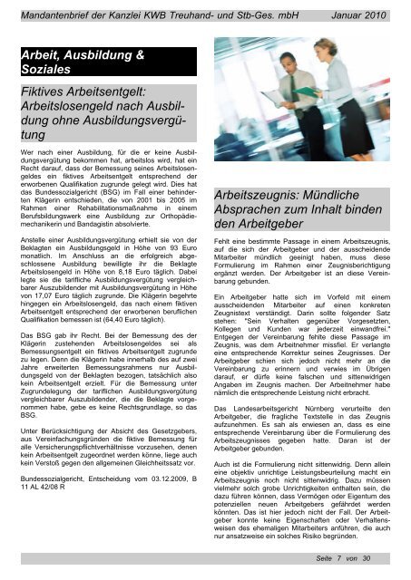 Mandantenbrief - Valuenet Recht & Steuern