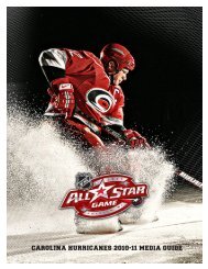 CAROLINA HURRICANES 2010-11 MEDIA GUIDE