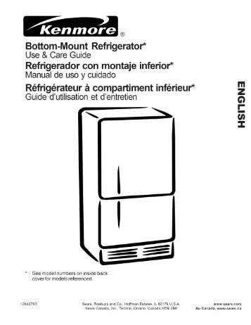 Bottom-Mount Refrigerator* Refrigerador con ... - ManageMyLife